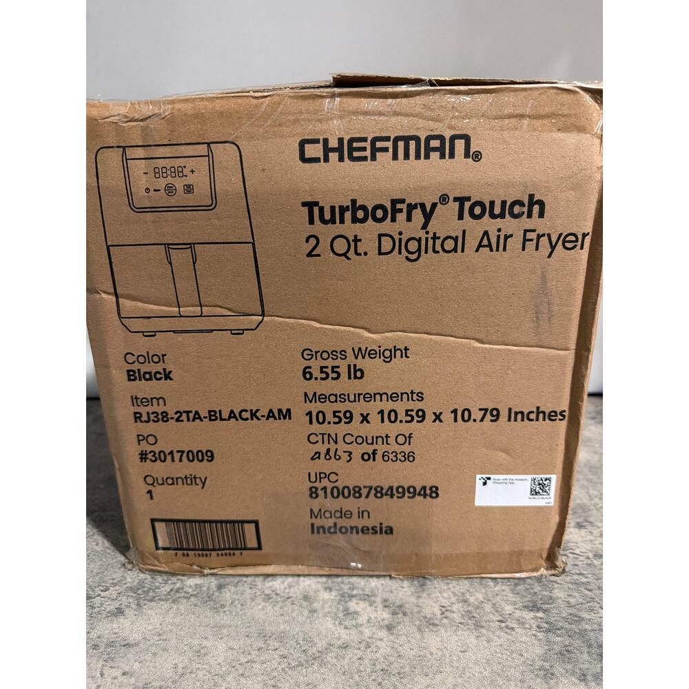Chefman 2 Quart Air Fryer- Model Number: RJ38-2T - Picture 5 of 6
